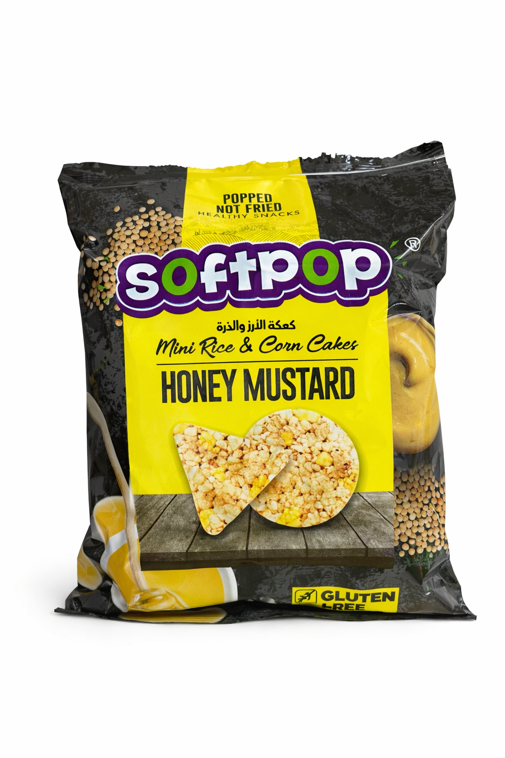 144 Gluten Free Mini Rice Corn Cake Honey Mustard - Image 1