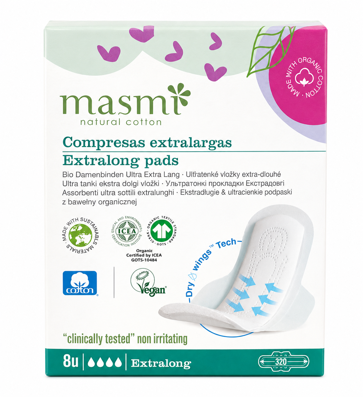 17 Masmi Organic Cotton Extralong Pad - Image 1