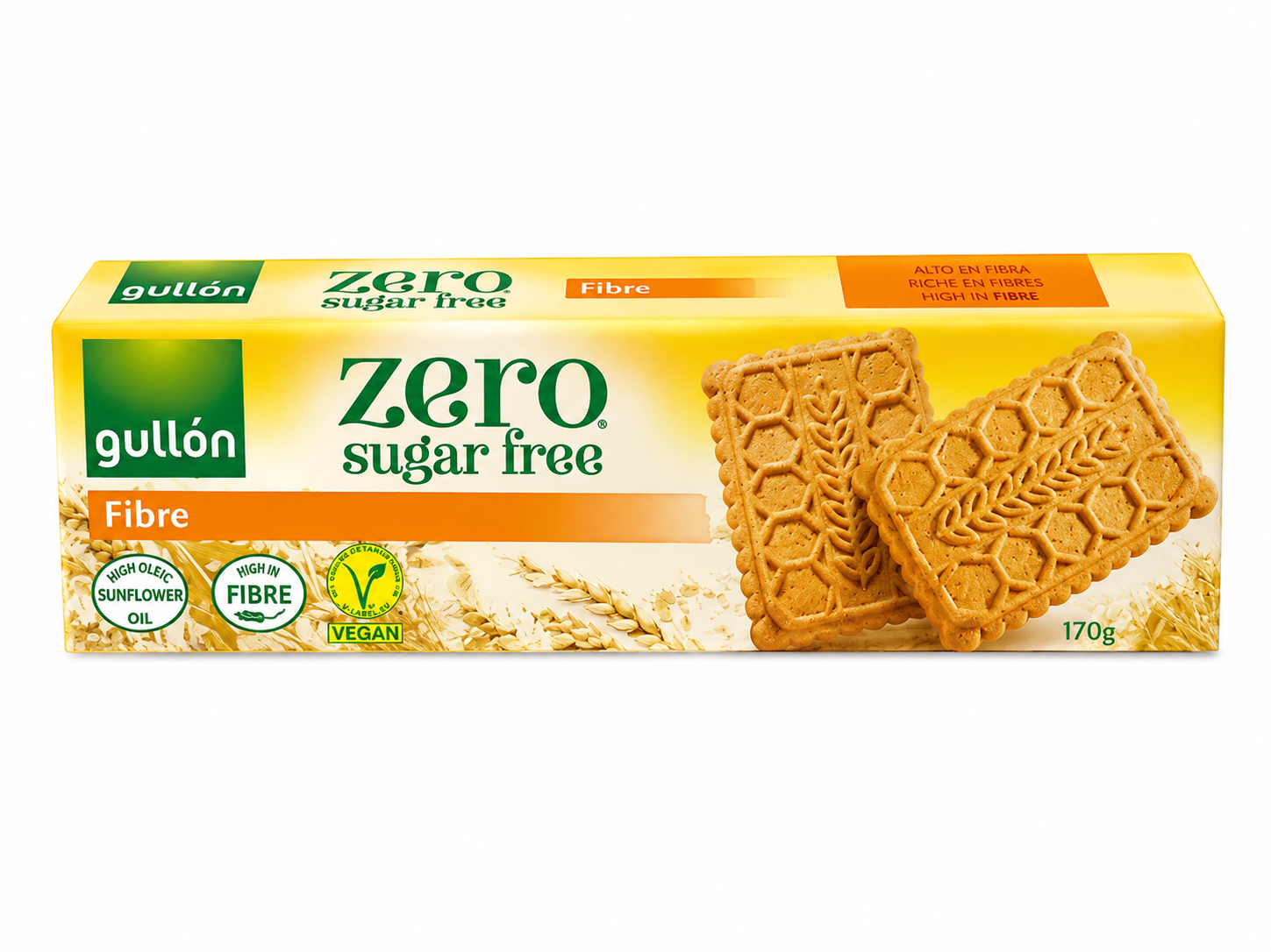 2 Gullon Fibre Cookie. Zero Sugar - Image 1