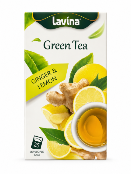 Lavina Green Tea with Ginger Lemon