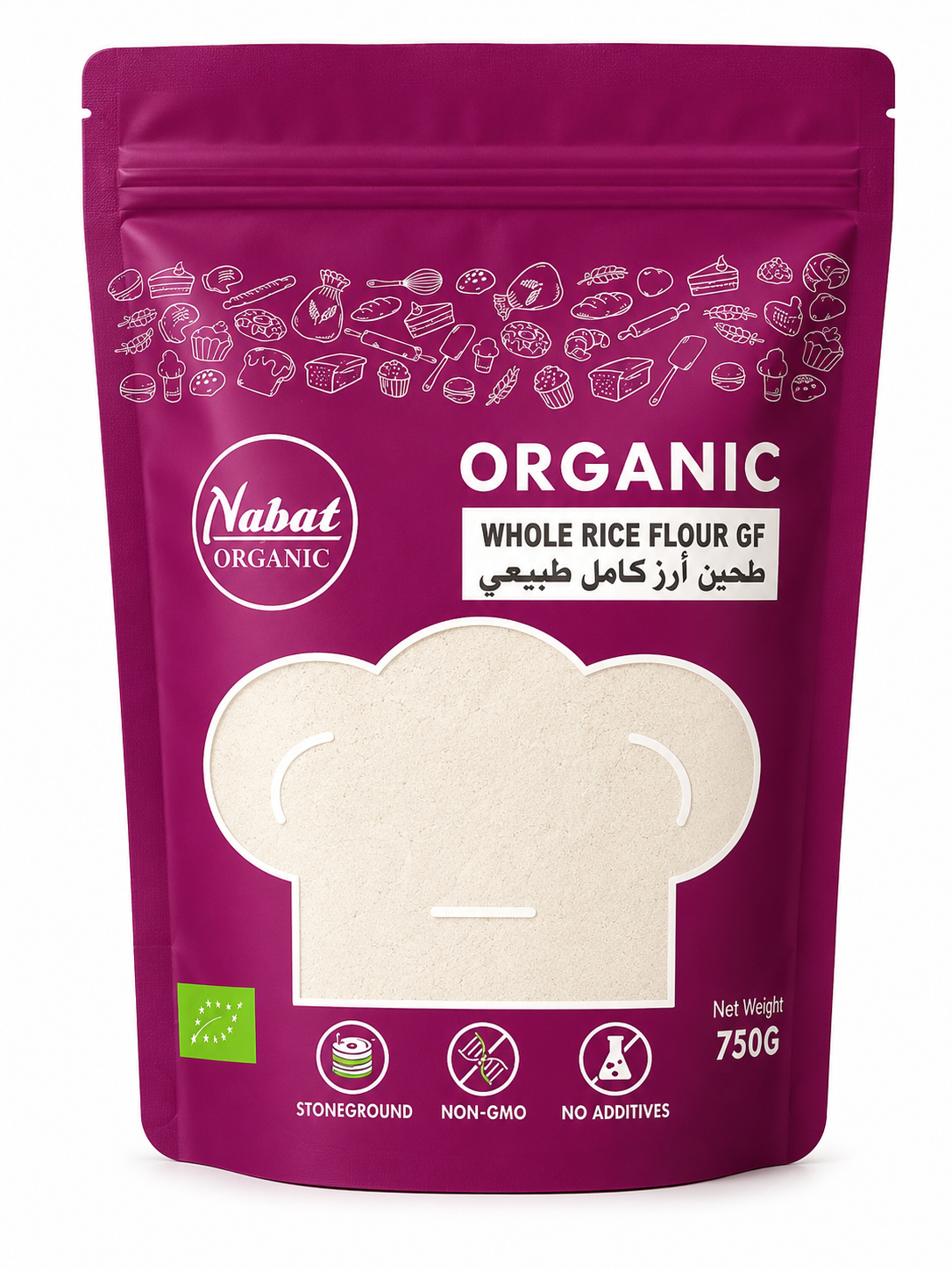 10 Nabat Organic Whole Rice Flour - Image 1