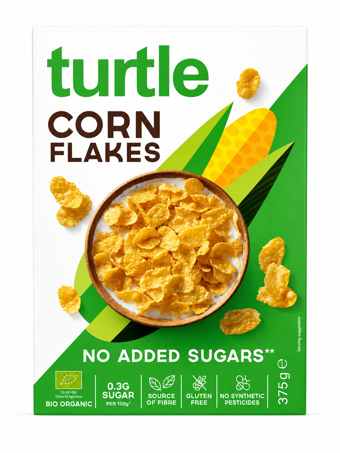 15 Turtle Organic Corn Flakes No Added Sugar - Image 1