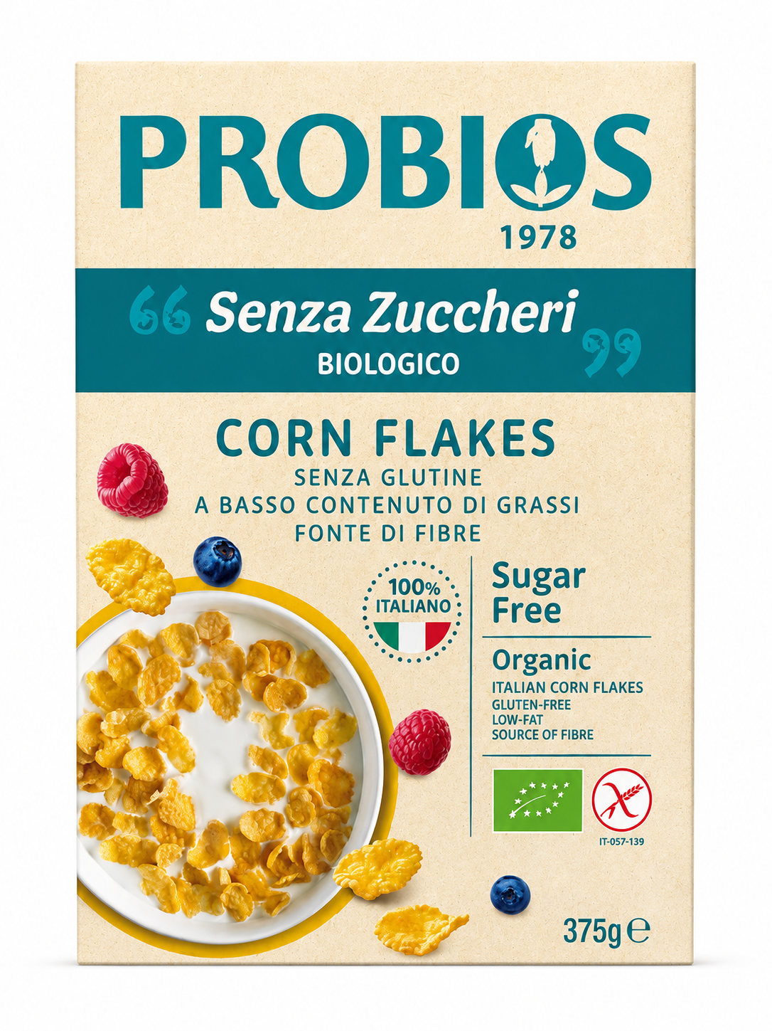 16 Probios Organic Corn Flakes Gluten Free - Image 1