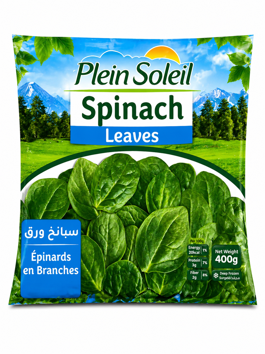18 Plein Soleil Frozen Spinach Leaves - Image 1