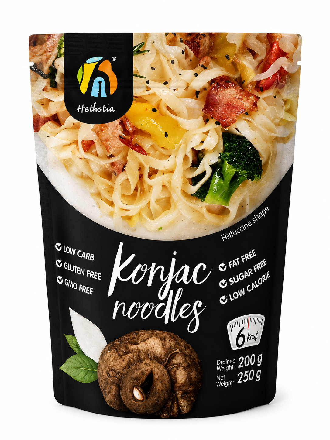 22 Hethstia Komjac Noodles Fettuccine - Image 1