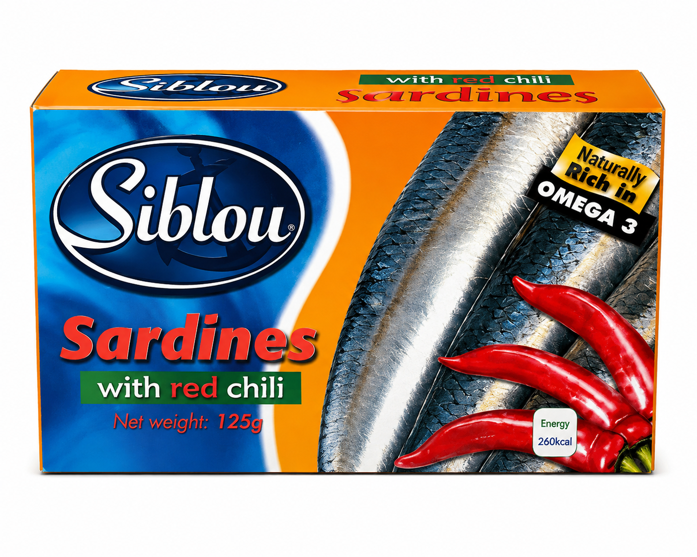 23 Siblou Sardines in Oil with Red Chili - Image 1