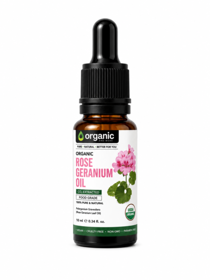 Organic Rose Geranium CO2 Extracted Essential Oil