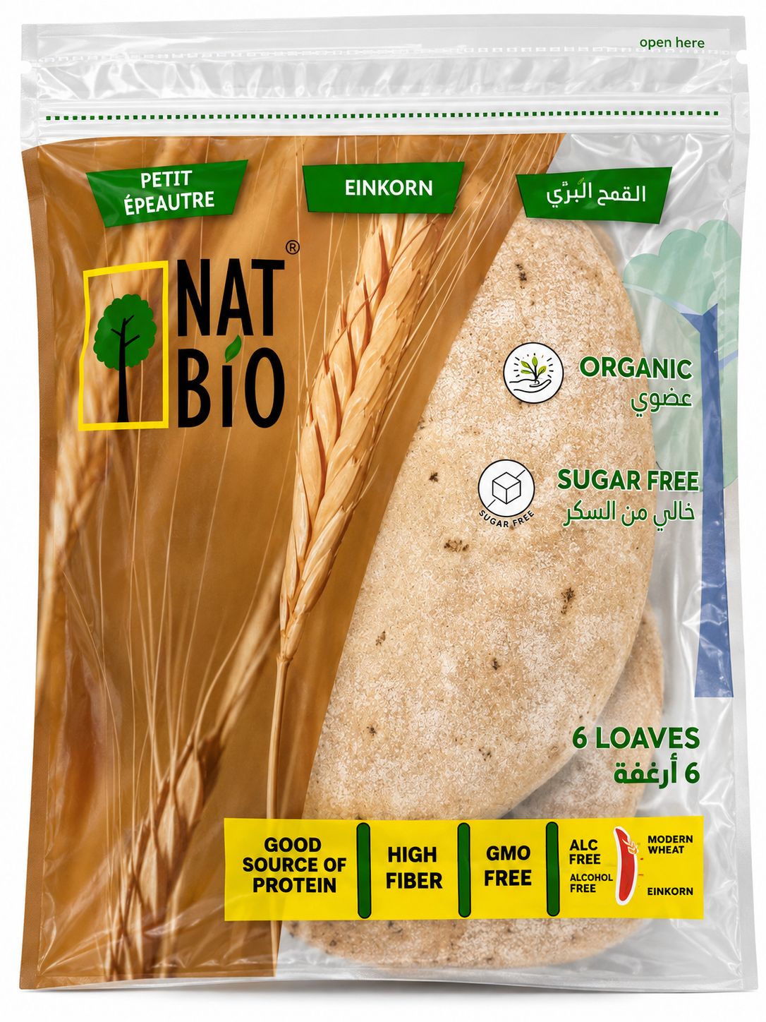 39 Nat Bio Organic Einkorn 6 Loaves - Image 1