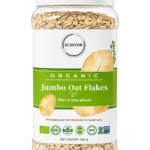 Elsavor Organic Jumbo Oat Flakes Container