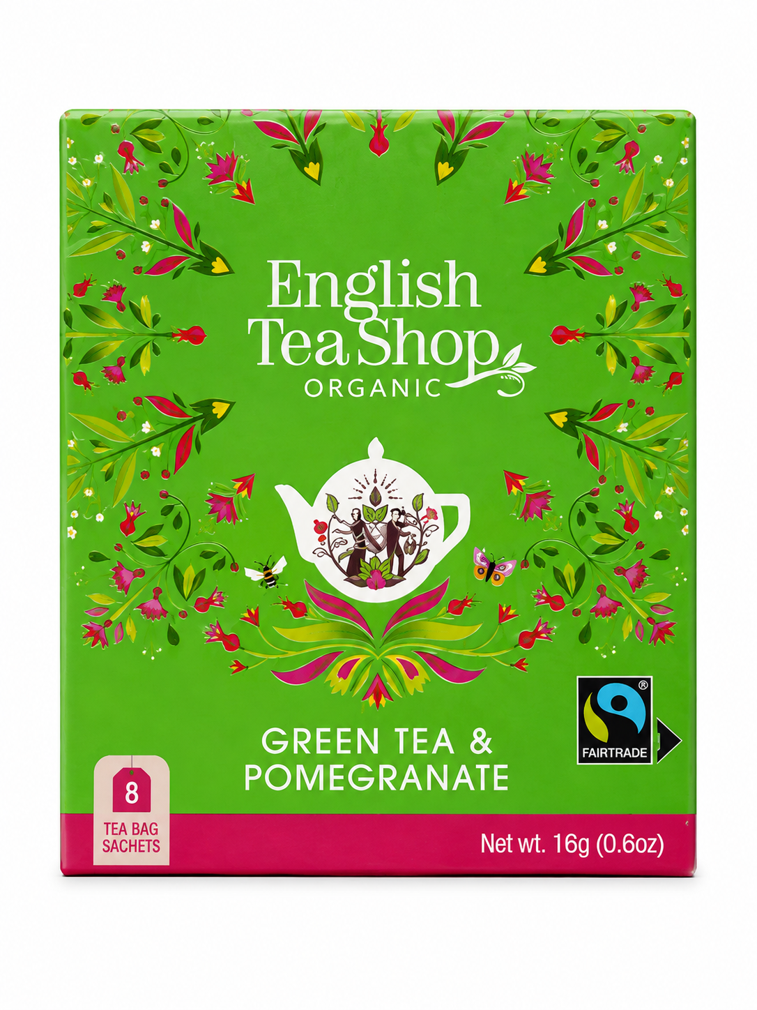 7 English Tea Shop Organic Green Tea Pomegranate - Image 1