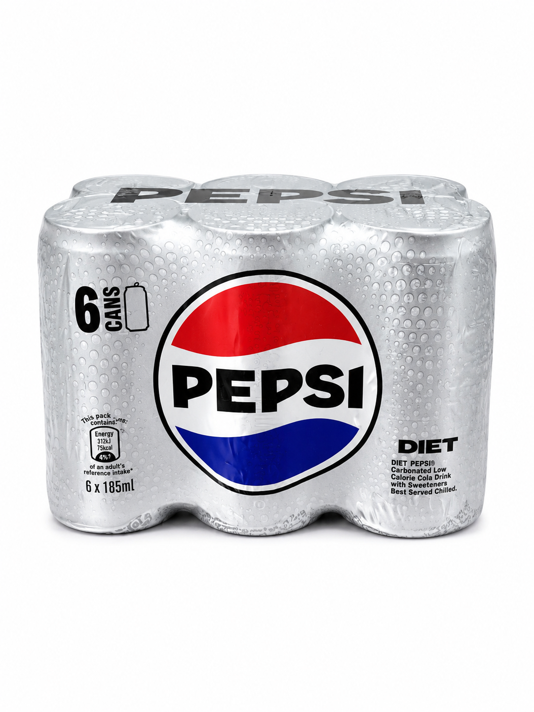 99 Pepsi Diet 6 packs 185ml - Image 1