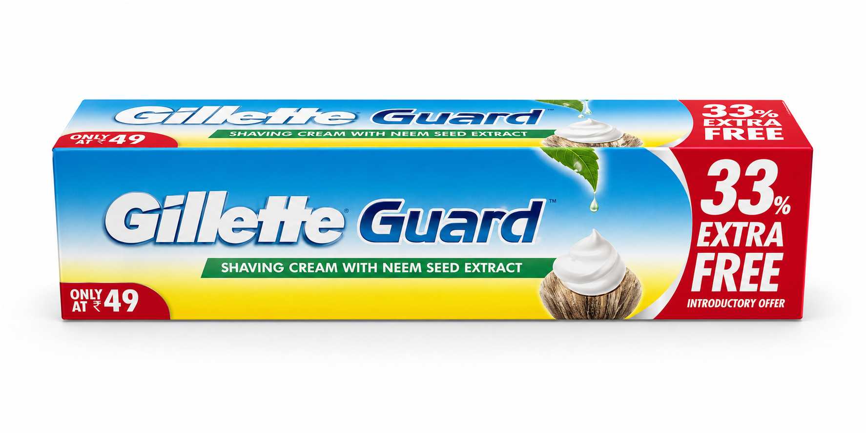 20 Gillette Guard Shaving Cream with Naeem Seed Extract - Image 1