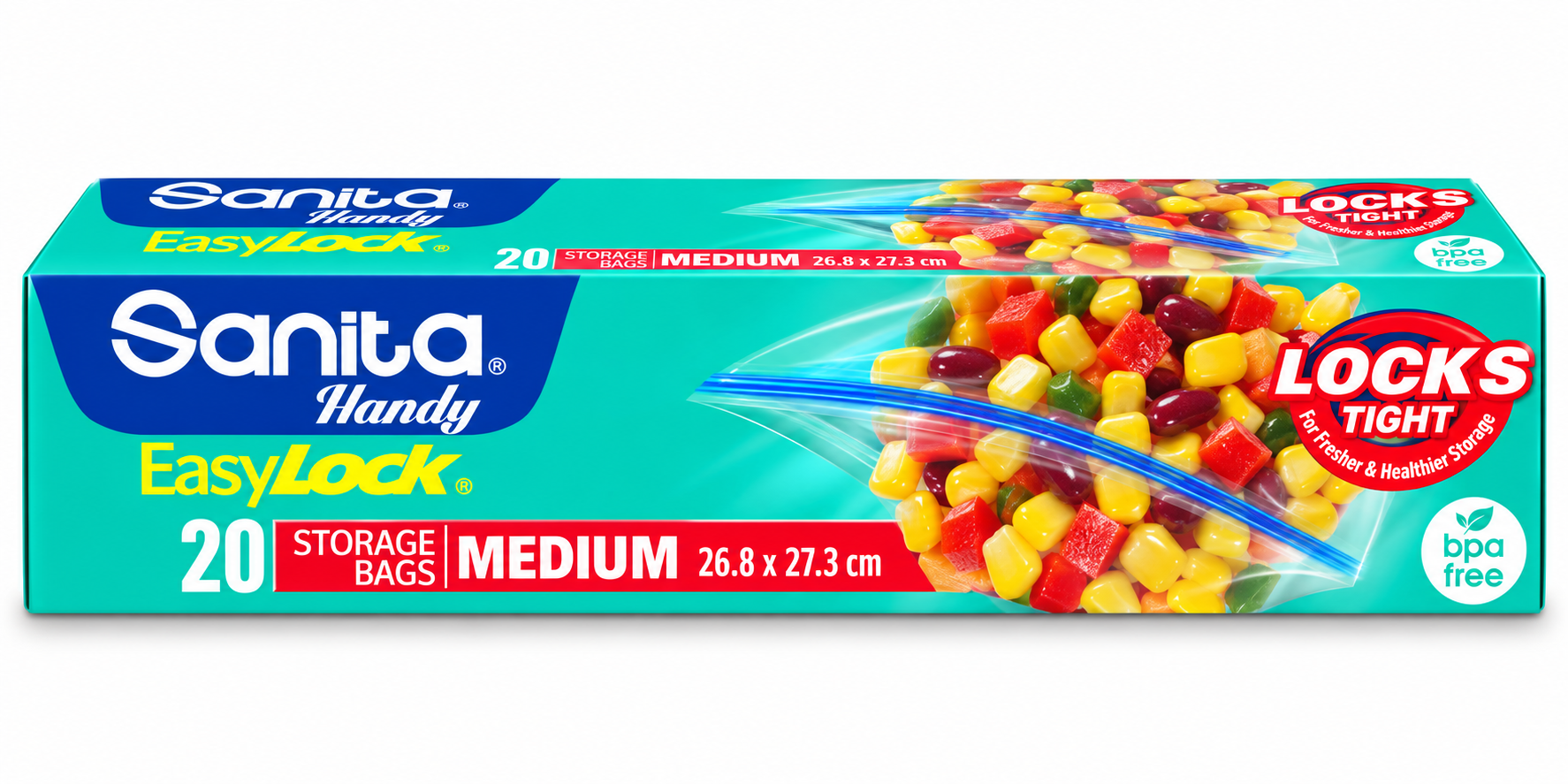 36 Sanita Handy Easy Lock Storage 20 Bag Medium - Image 1