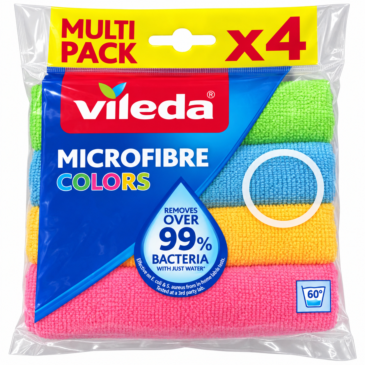 41 Vileda Microfibre Colors 4 Pack - Image 1