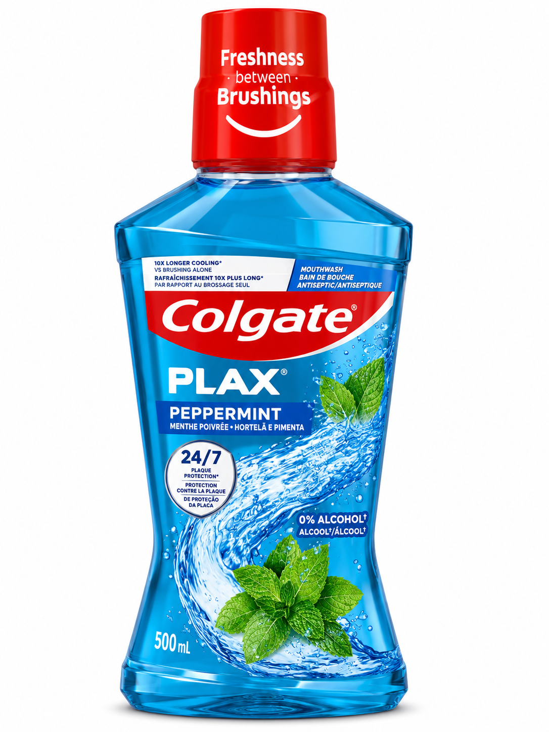 55 Colgate Plax Peppermint 0% Alcohol - Image 1