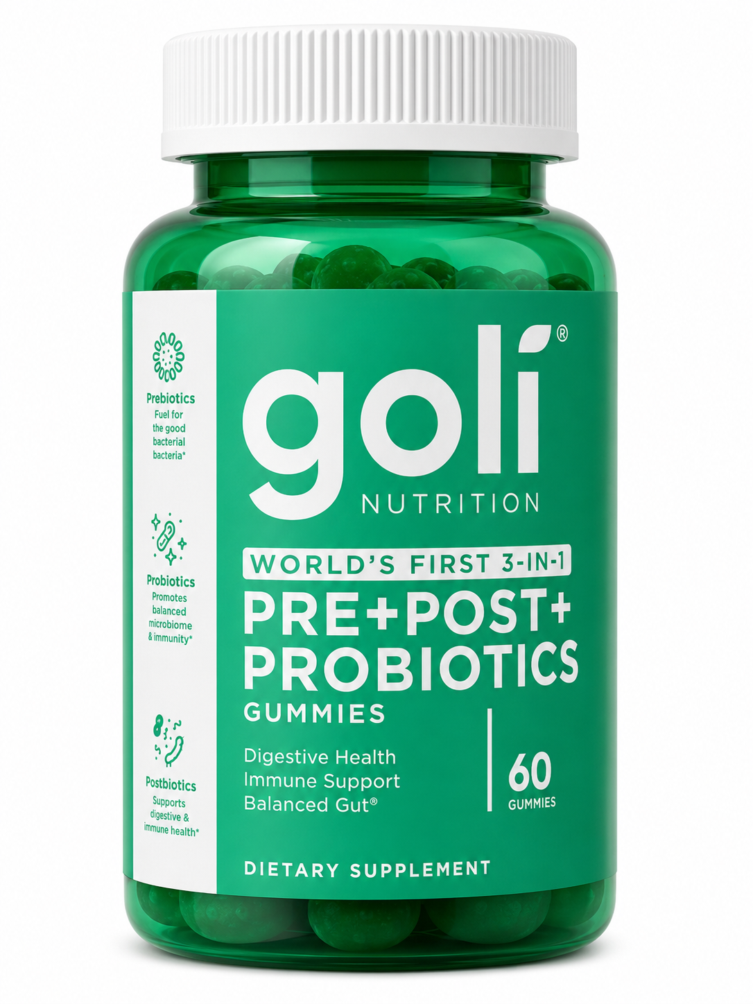 70 Goli Pre+Post+Probiotics 60 Gummies - Image 1