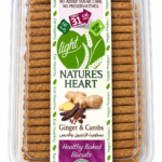 Natures Heart Whole Wheat Ginger Carobs Biscuits Stevia
