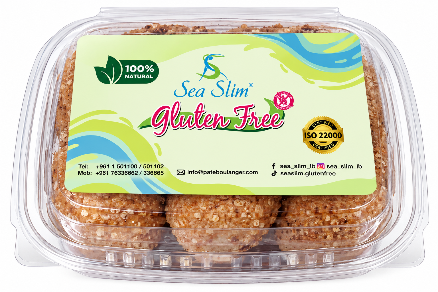 63 Sea Slim Akras Kebbeh Gluten Free 6pcs - Image 1