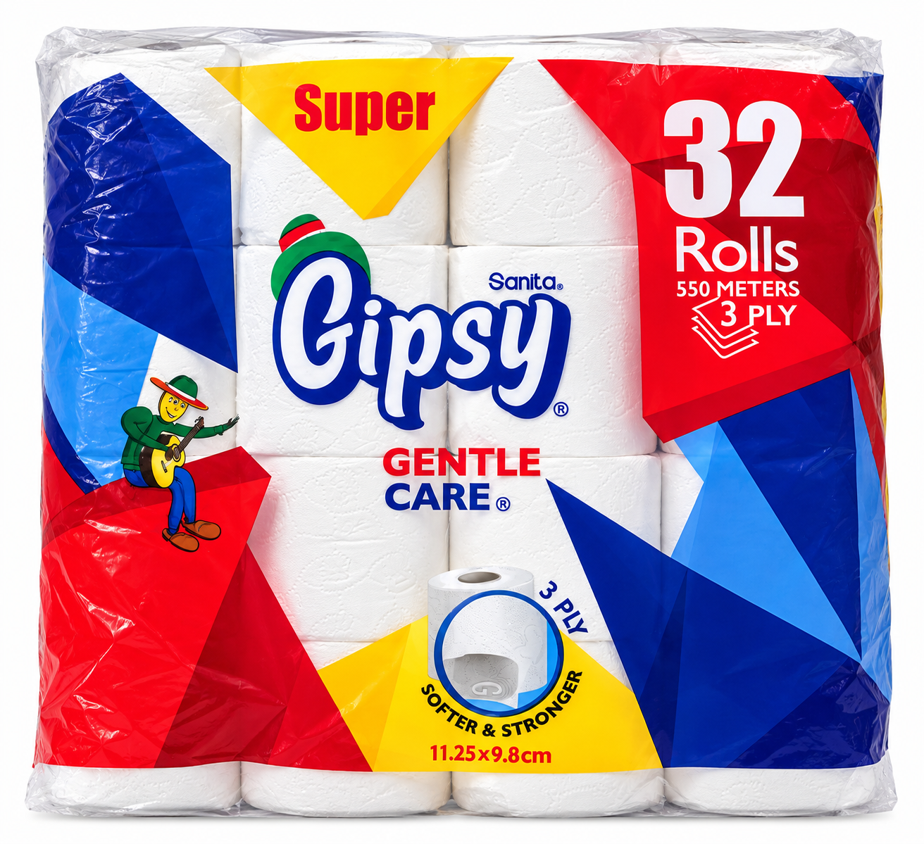 74 Sanita Gypsy Gentle Care Toilet Paper 32R - Image 1